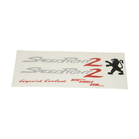 sticker set silver/red 5-parts speedfight 2