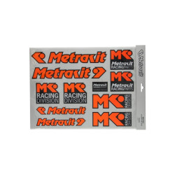 sticker set Metrakit pro race orange/black 18-parts universal 98027022