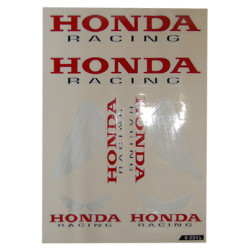 stickerset falko universeel racing rood/zwart 6-delig bromfiets honda, camino, mb, mt, honda 982041
