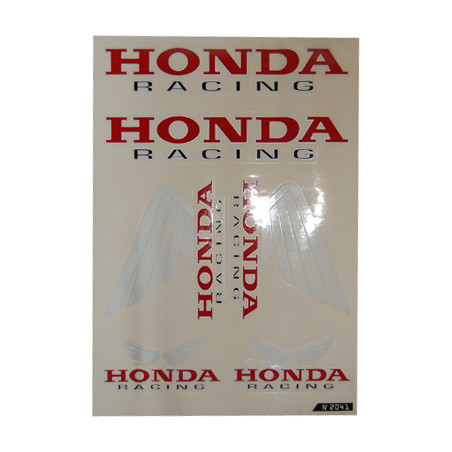 stickerset falko universeel racing rood/zwart 6-delig bromfiets honda, camino, mb, mt, honda 982041