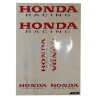 sticker set Falko universal racing red/black 6-parts camino, mb, moped honda, mt, honda 982041