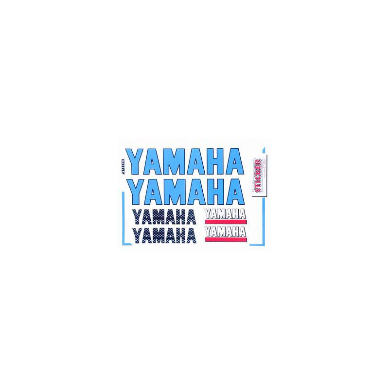 stickerset falko woord [yamaha] blauw 6-delig 982020