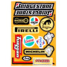 sticker set Falko sponsor agv/arai/bridgestone/castrol/pirelli/regina 12-parts universal 982028