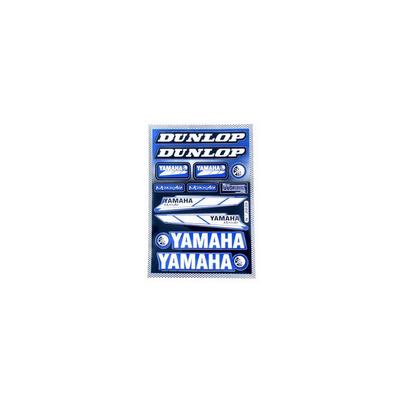 sticker set Falko sponsor dunlop/max air/yamaha blue 11-parts universal 982035