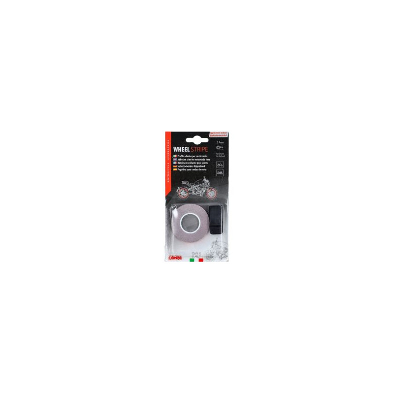 sticker Lampa wheel border reflecting + mounting adapter 7mm red 90529