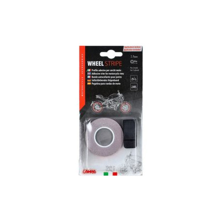 sticker Lampa wheel border reflecting + mounting adapter 7mm red 90529