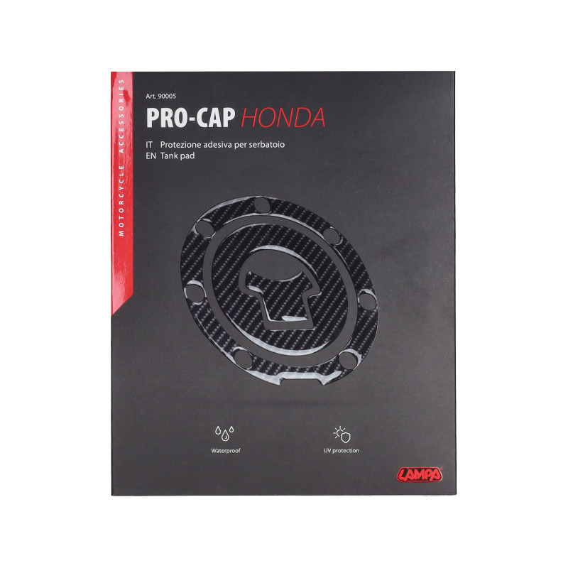sticker Lampa fuel cap carbon 7 hole honda 90005
