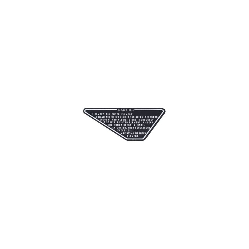 sticker battery cover black honda, mb5