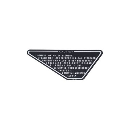 sticker battery cover black honda, mb5