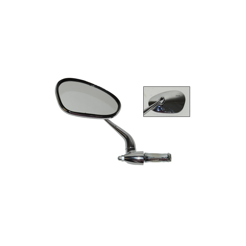 mirror Bumm handlebar mount (fix. in handle bar) left chrome zundapp 913/3l