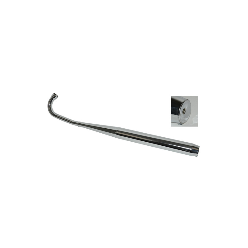 exhaust Jamarcol whisper double bent 36/32mm chrome zundapp
