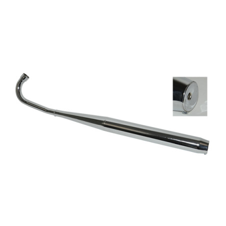 exhaust Jamarcol whisper double bent 36/32mm chrome zundapp