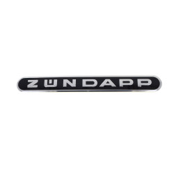 embleem woord [zundapp] langwerpig alu/zwart 517