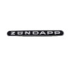 embleem woord [zundapp] langwerpig alu/zwart 517