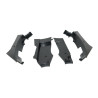 frame cover set plastic left+right under black zundapp 529 / 530