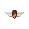 emblem logo handle bar wing red/white/silver zundapp
