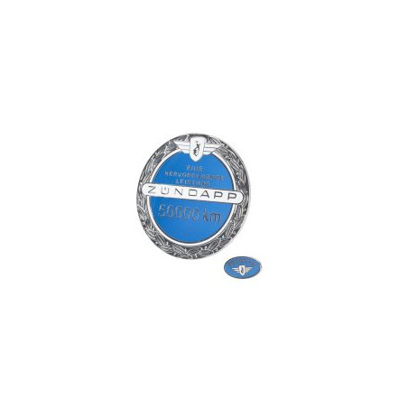 emblem fuel tank anniversary 50.000km Jubileum blue zundapp