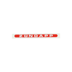 sticker word [zundapp] oblong red/white