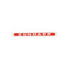 sticker word [zundapp] oblong red/white