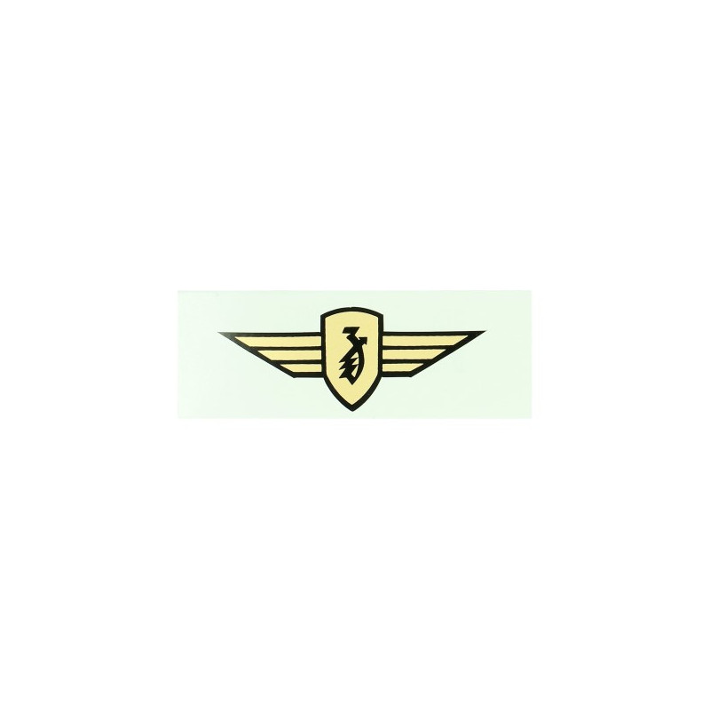 sticker logo vleugel 8.0cm goud zundapp