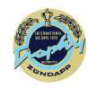 sticker rond tank Trophy 1975 goud/blauw/zwart 517