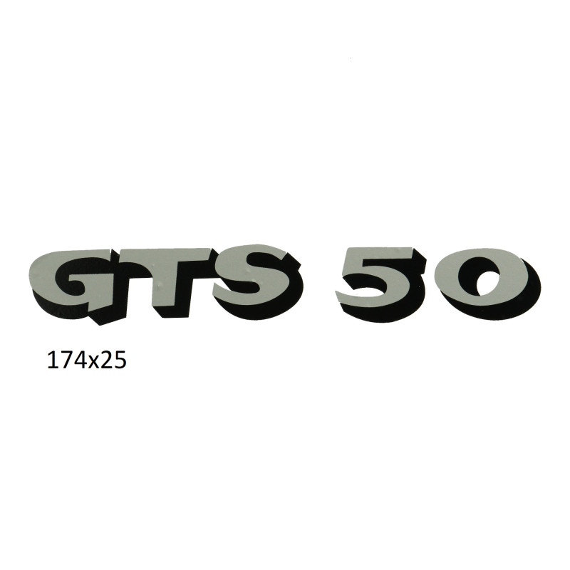 sticker silver/black 517, gts 50