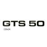 sticker zwart/wit gts 50, zundapp
