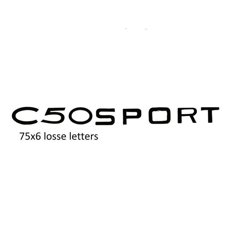 sticker benzinetank C50 sport zwart zundapp