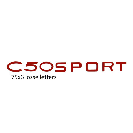 sticker benzinetank C50 sport rood zundapp