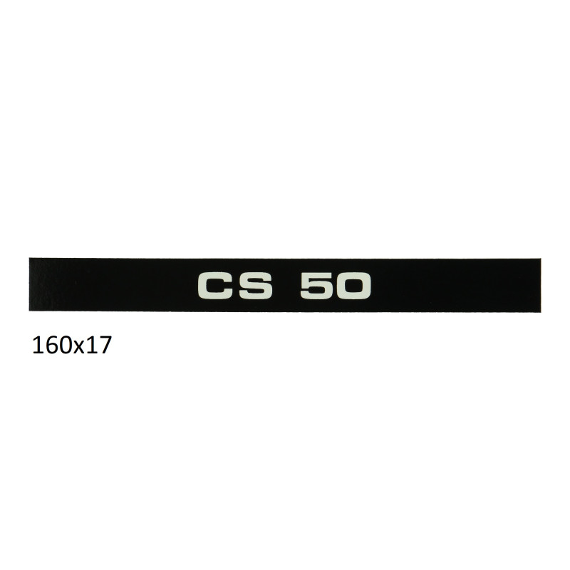 sticker side cover cs 50 black/white zundapp 517
