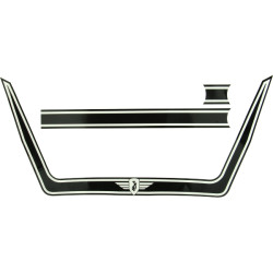 sticker set spoiler fuel tank 1976-1979 black/white zundapp 529
