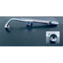 uitlaat fluister met rooster 32mm chroom zundapp, ks50 cross z517-22.909