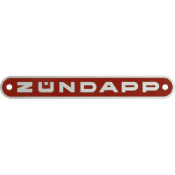 emblem buddyseat aluminium zundapp old model red zundapp z433-23.141r