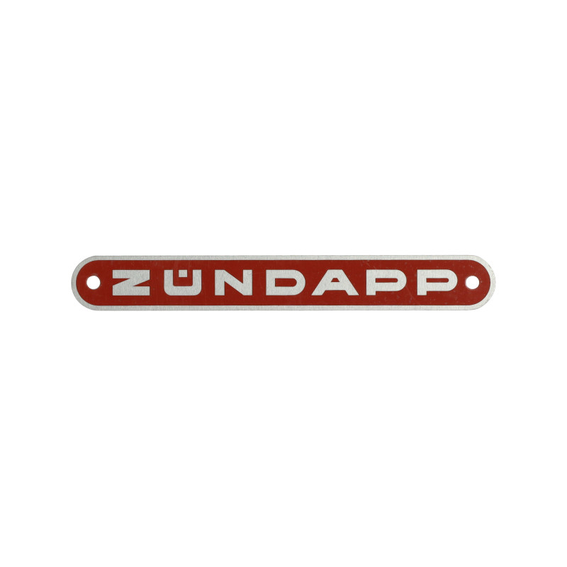 emblem buddyseat aluminium zundapp old model red zundapp z433-23.141r
