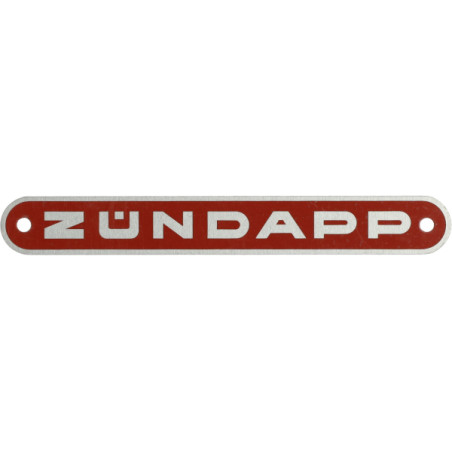emblem buddyseat aluminium zundapp old model red zundapp z433-23.141r