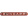 emblem buddyseat aluminium zundapp old model red zundapp z433-23.141r