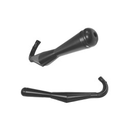 exhaust Jamarcol with bend megaphone 36mm black zundapp