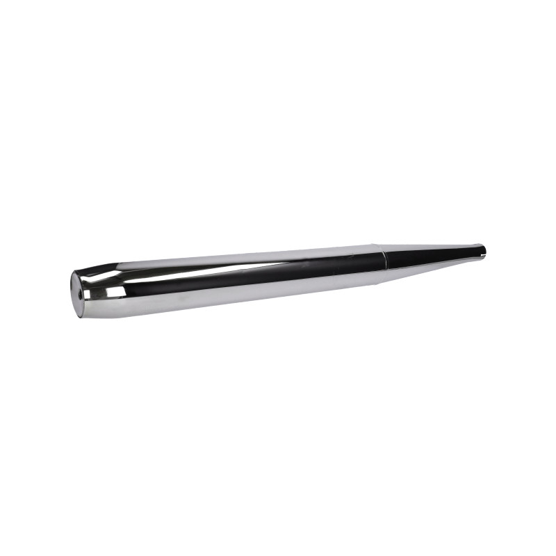 exhaust single (made in EU) 32mm chrome univ