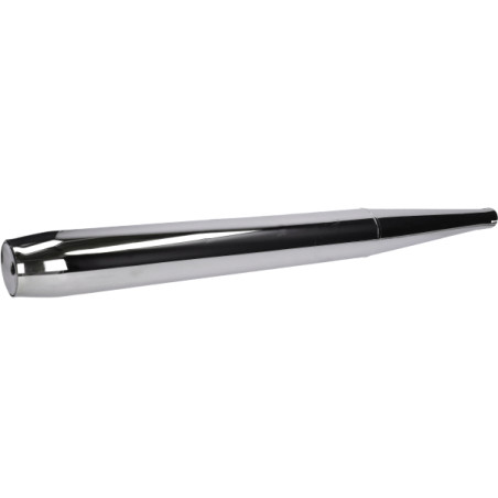 exhaust single (made in EU) 32mm chrome univ