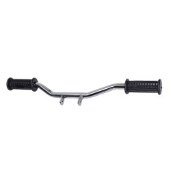 footpeg bracket + rubber (made in EU) original chrome zundapp