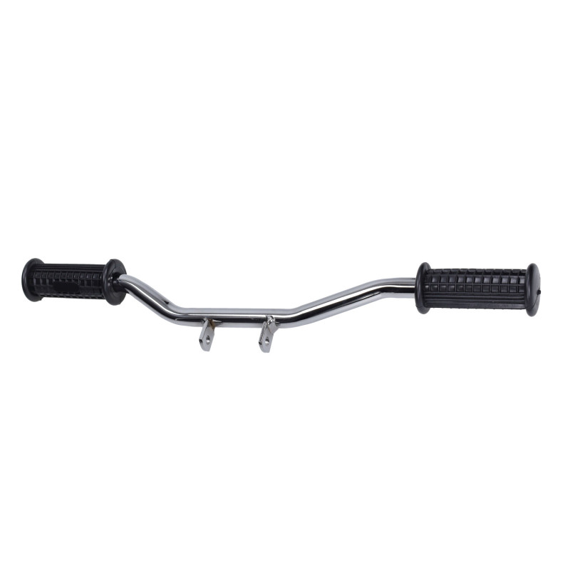 footpeg bracket + rubber (made in EU) original chrome zundapp