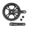 crank pedal axle set + gear 48t black fatbike