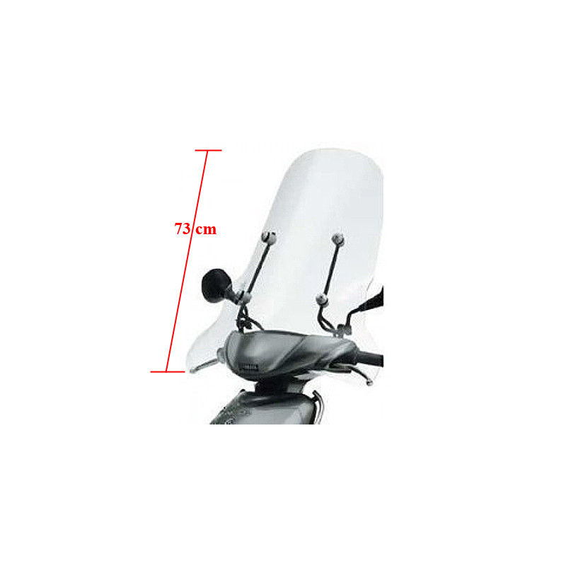 windshield Yamaha original with mounting set high 73cm clear neo2002 5rnw07100000