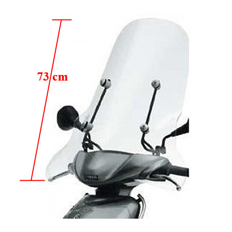 windscherm Yamaha origineel met bevestigingsset hoog 73cm helder neo2002 5rnw07100000