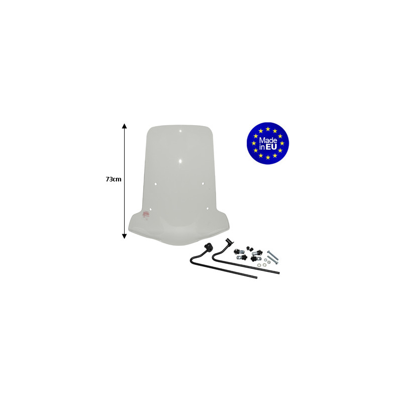 windscherm Regia met bevestigingsset (made in EU) hoog 73cm helder neo 4t, neo va2008