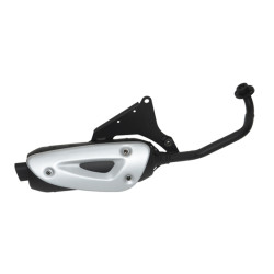 uitlaat tecno zwart aerox 4t, nitro 4t, ovetto, giggle, neo 4t