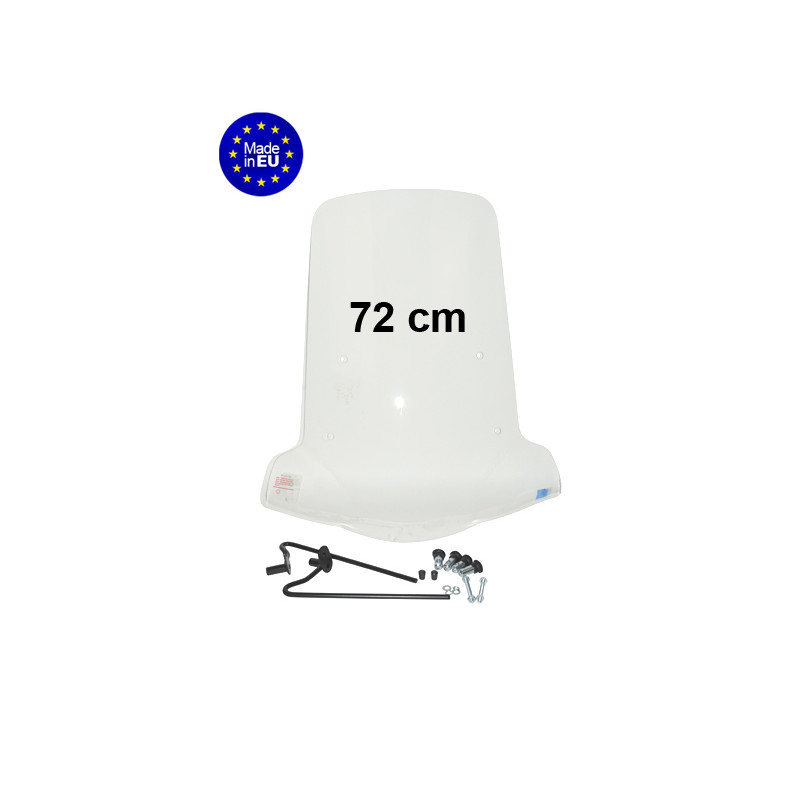 windscherm Regia met bevestigingsset (made in EU) hoog v.a. 2013 72cm helder neo 4t UBS-rem