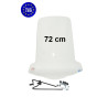 windscherm Regia met bevestigingsset (made in EU) hoog v.a. 2013 72cm helder neo 4t UBS-rem