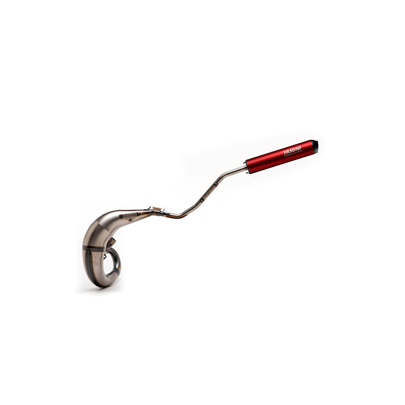 exhaust Yasuni MAX serie left/upper red beta rr50 enduro, derbi, dt50r, dt50sm, minarelli am6, rieju, ryz cross, ryz sm tub807x 