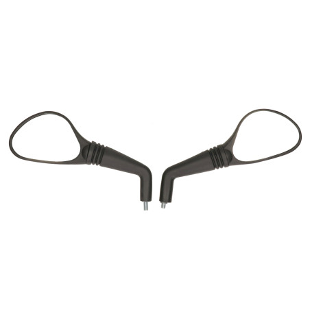 mirror set DMP Yamaha black aerox 2t, mbk nitro
